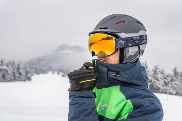 Parka / veste imperméable de ski avec membrane Climatic Active Stretch pour homme "Hannah − CALVIN"