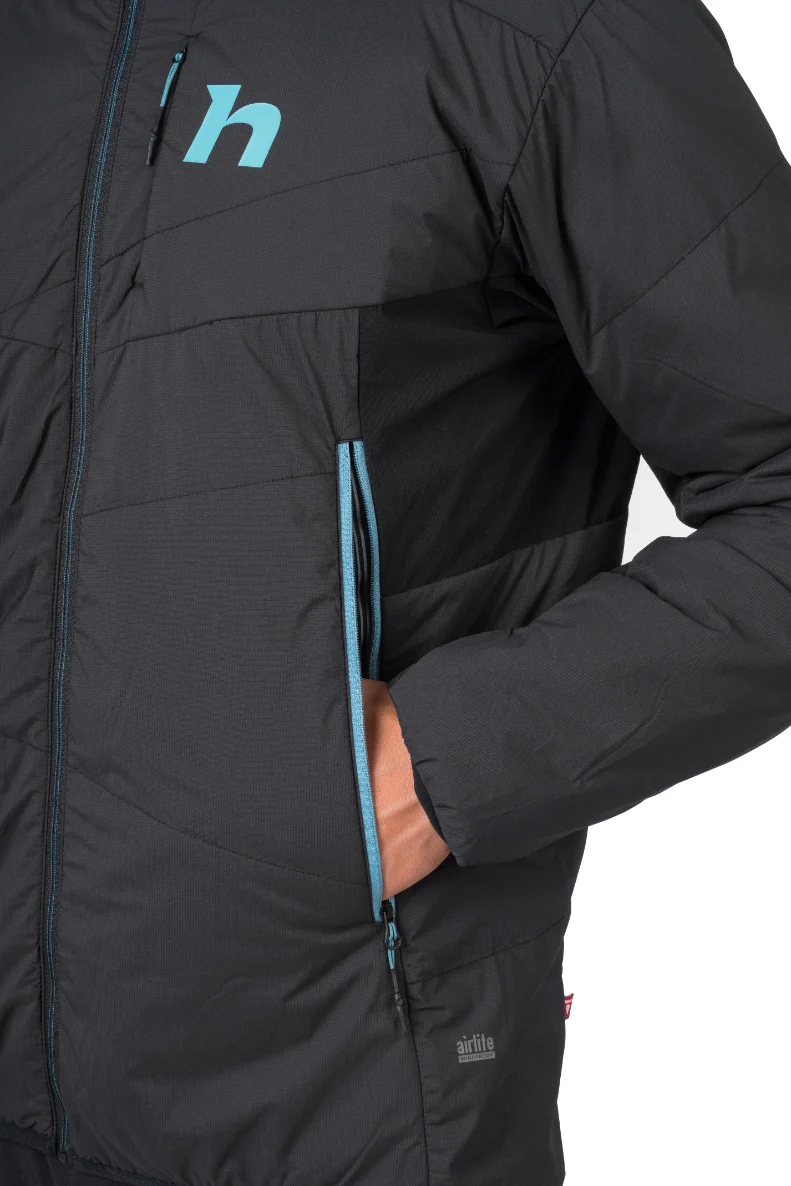 Doudoune synthétique 88% polyamide + 12% élasthanne Airlite Windproof, AFT Double Weave, Primaloft Silver Active "Hannah −Kechu Hoody"