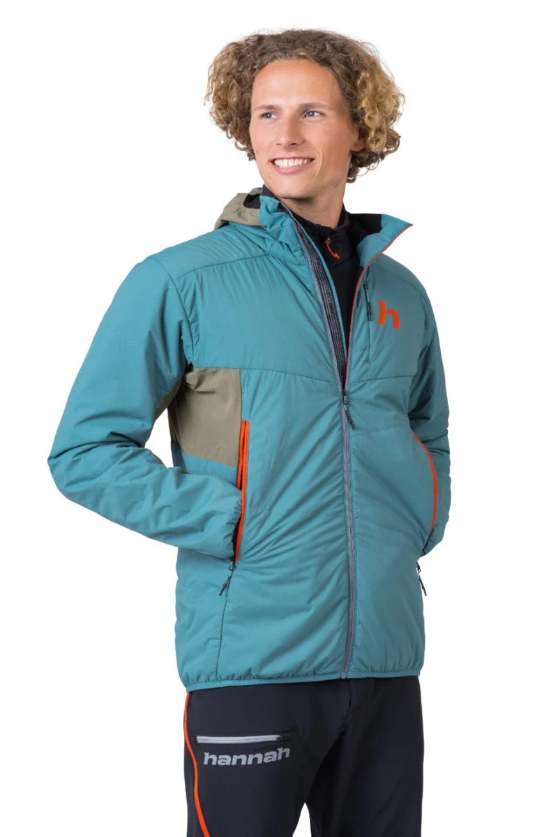 Doudoune synthétique 88% polyamide + 12% élasthanne Airlite Windproof, AFT Double Weave, Primaloft Silver Active "Hannah −Kechu Hoody"