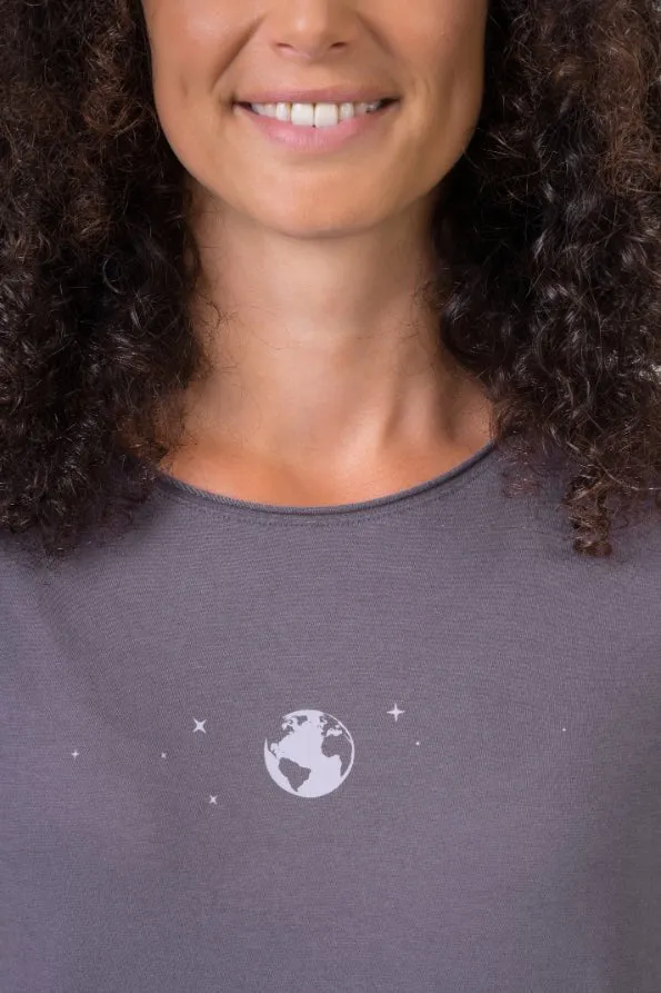 T-shirt de randonnée 100% coton biologique pour Femme "Hannah − EDITH"