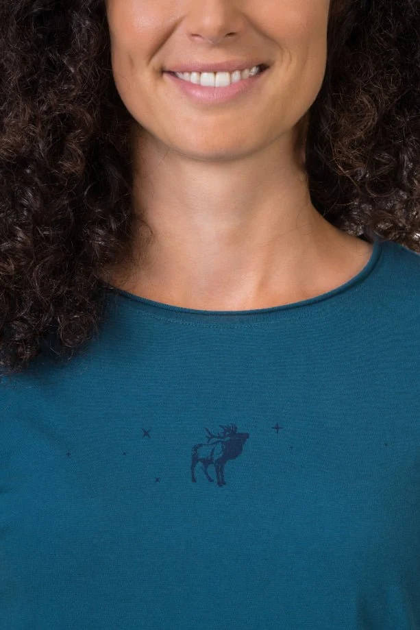 T-shirt de randonnée 100% coton biologique pour Femme "Hannah − EDITH"