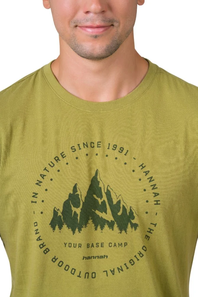 T-shirt de randonnée 100% coton biologique pour homme "Hannah − GREG"