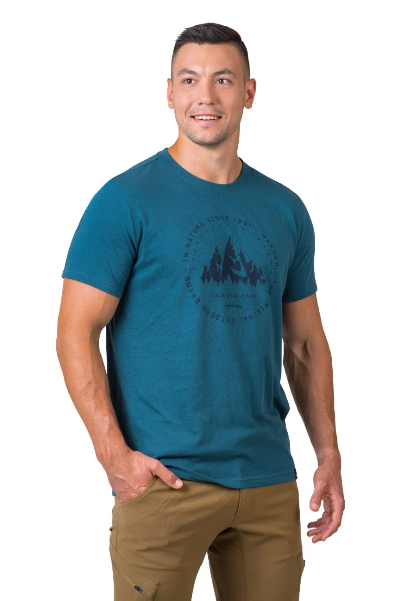 T-shirt de randonnée 100% coton biologique pour homme "Hannah − GREG"