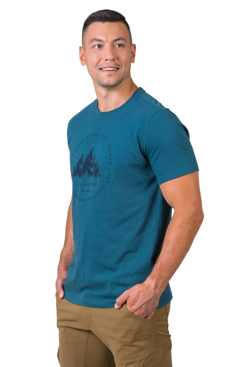 T-shirt de randonnée 100% coton biologique pour homme "Hannah − GREG"