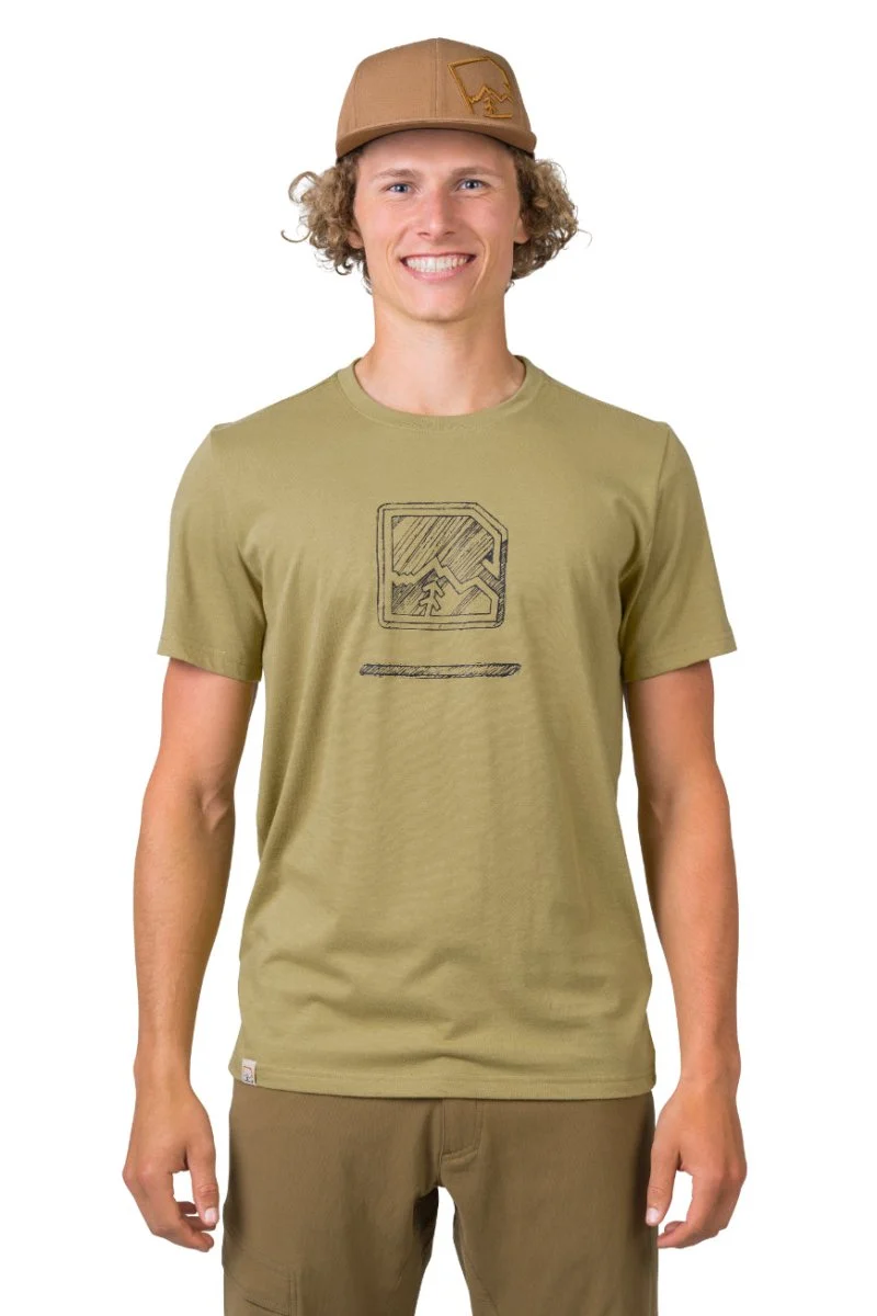 T-shirt de randonnée 100% coton biologique pour homme "Hannah − MIKO"