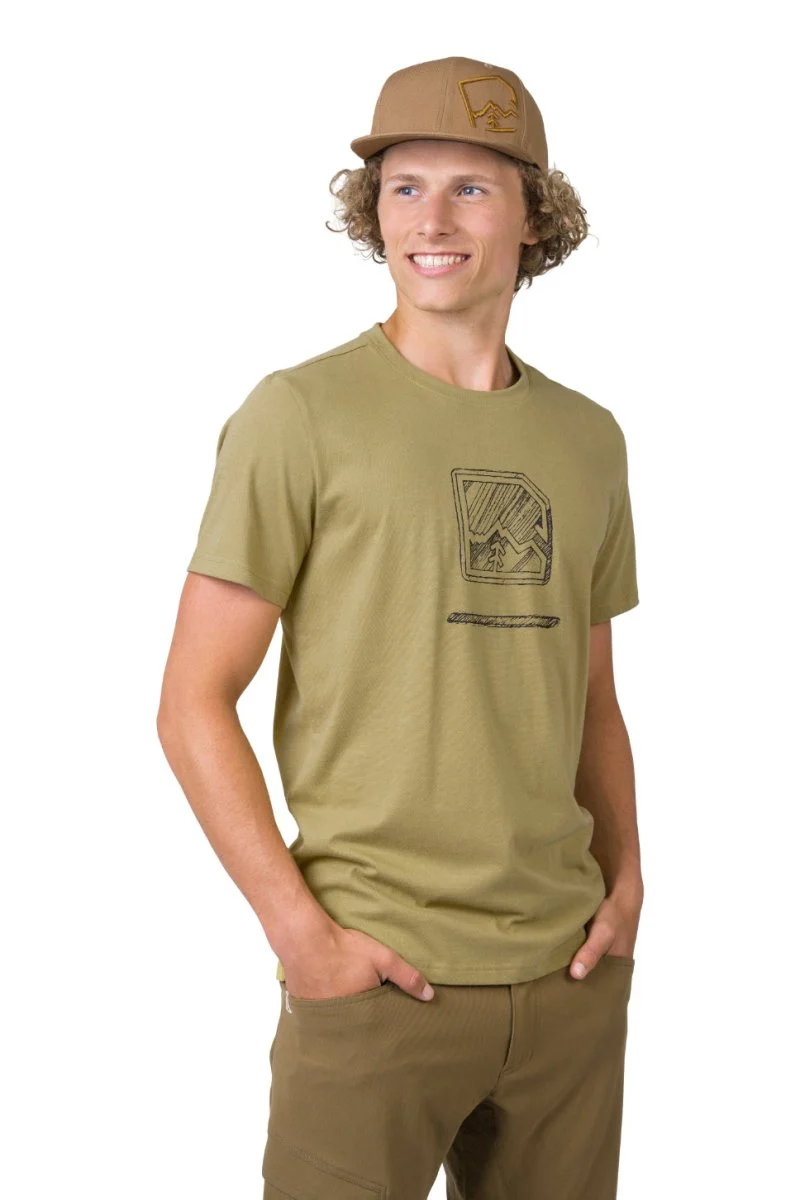 T-shirt de randonnée 100% coton biologique pour homme "Hannah − MIKO"