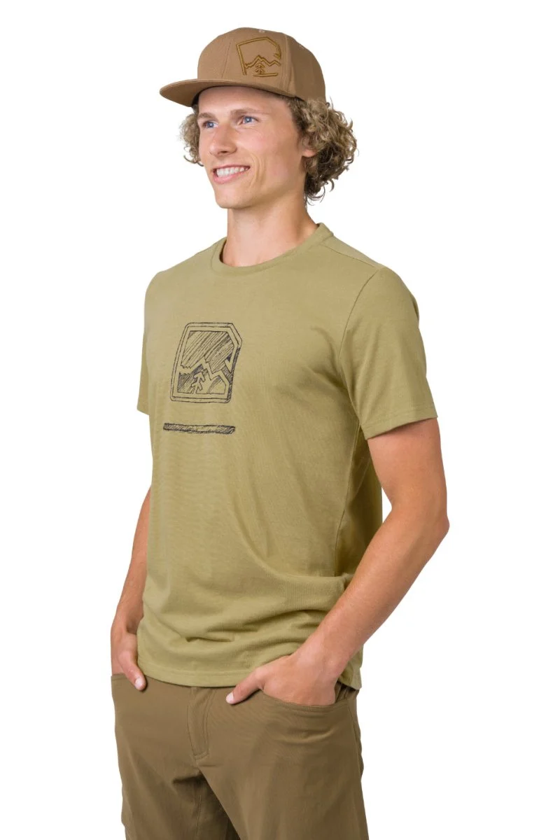 T-shirt de randonnée 100% coton biologique pour homme "Hannah − MIKO"