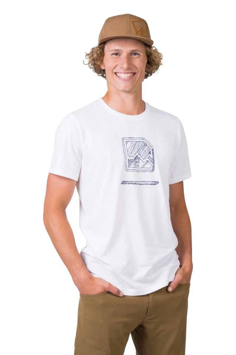 T-shirt de randonnée 100% coton biologique pour homme "Hannah − MIKO"