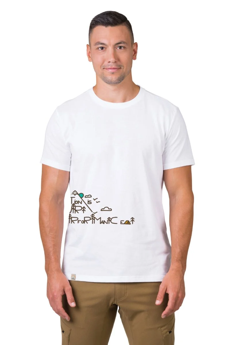 T-shirt de randonnée 100 % de coton biologique pour Homme "Hannah − SKATCH"