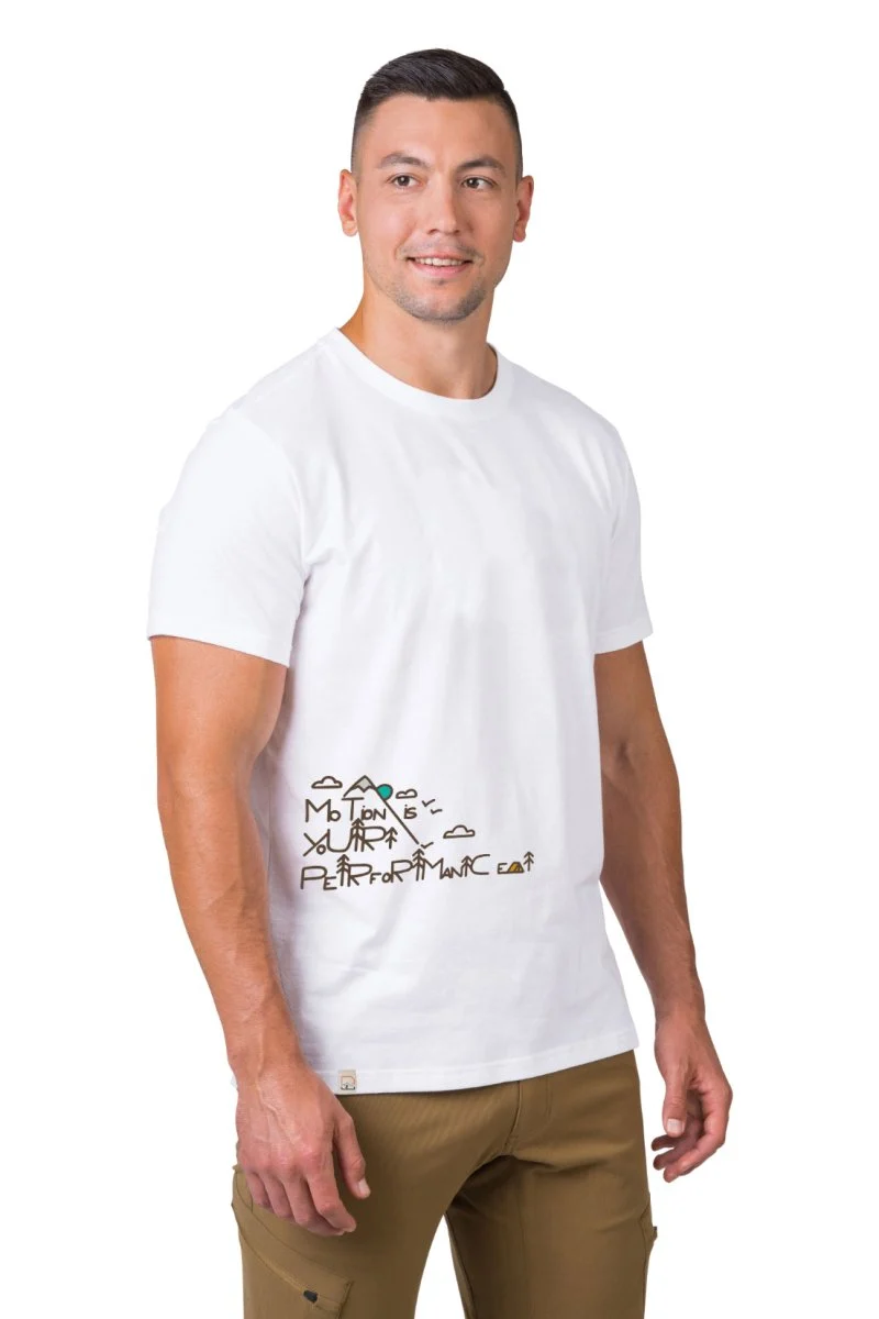 T-shirt de randonnée 100 % de coton biologique pour Homme "Hannah − SKATCH"