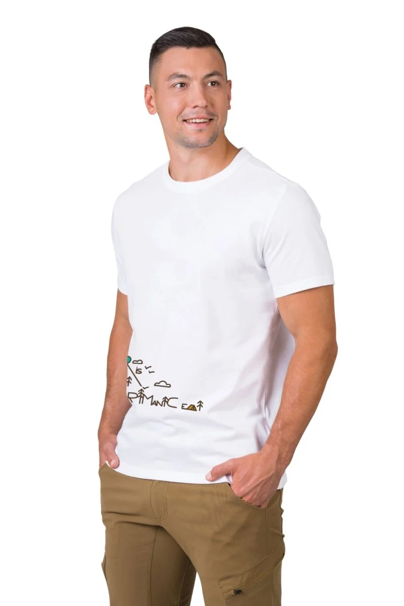 T-shirt de randonnée 100 % de coton biologique pour Homme "Hannah − SKATCH"
