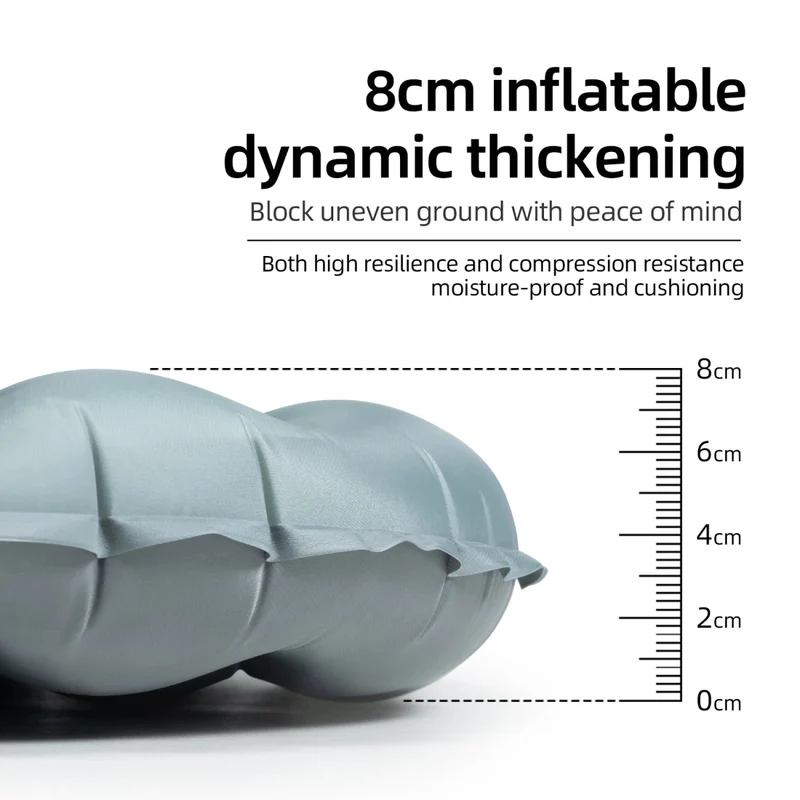 Matelas gonflable ultra-léger pour le bivouac et camping R-Value 5.0 confort -10°C à partir de 490g "Qunature - 600084"