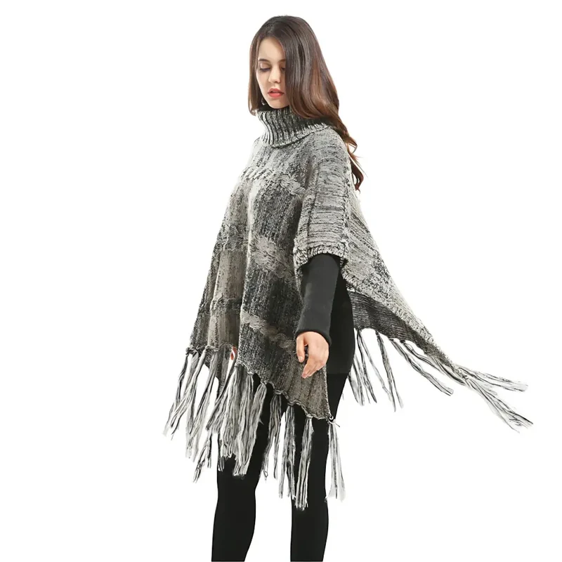 Poncho laine femme enceinte