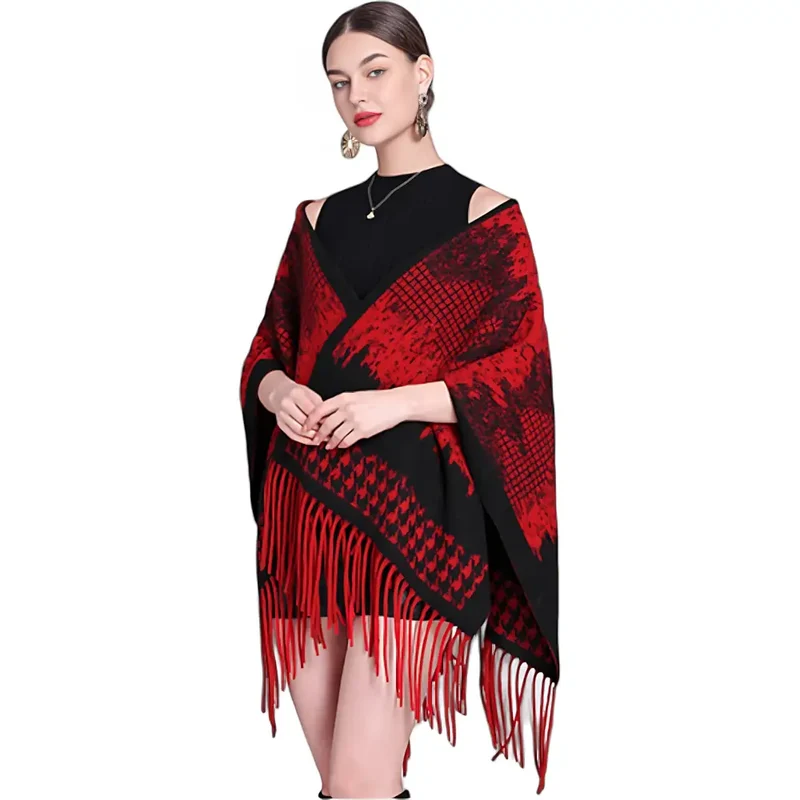 Poncho femme solde