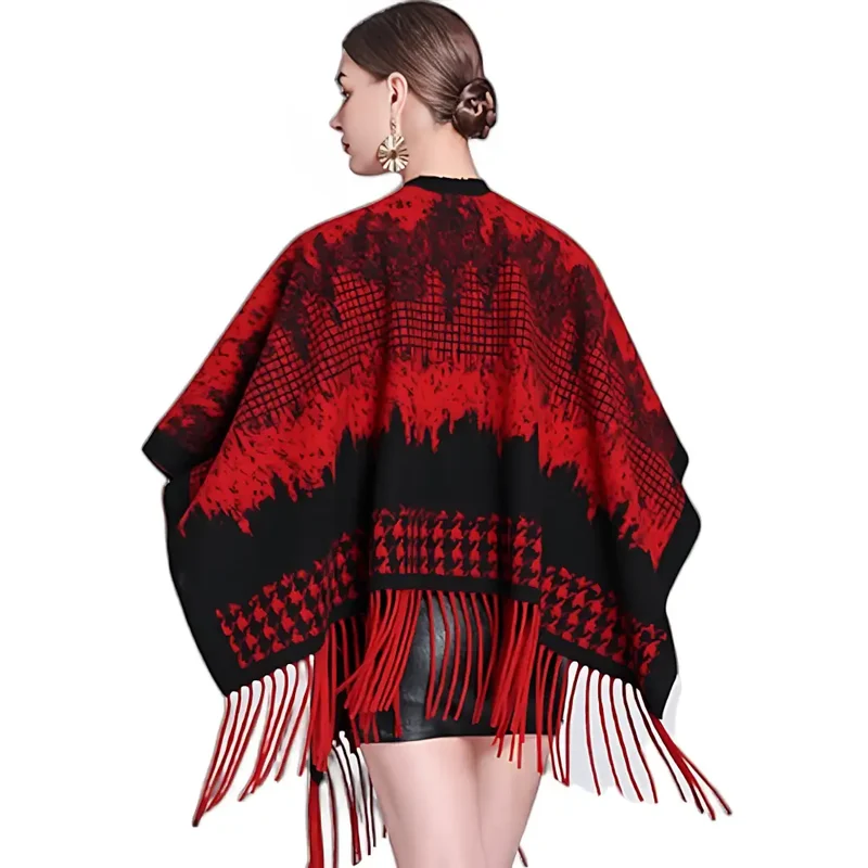 Poncho femme solde