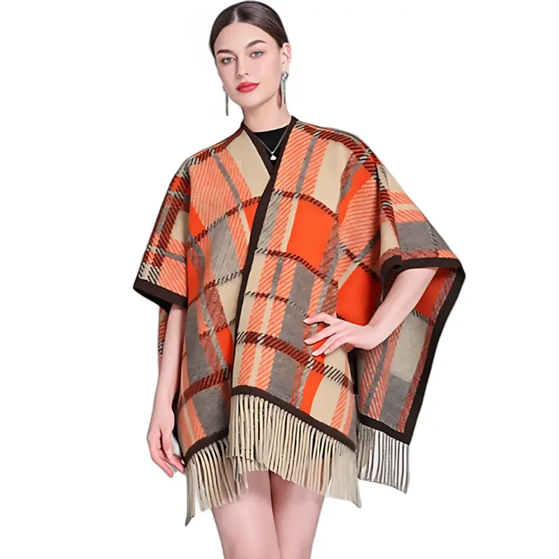 Poncho femme solde
