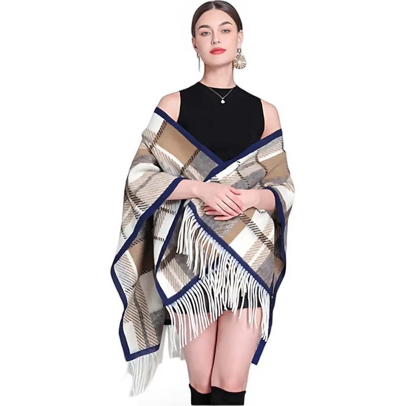 Poncho femme solde