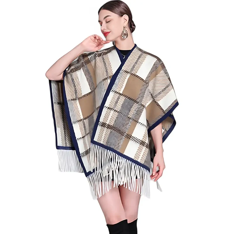 Poncho femme solde