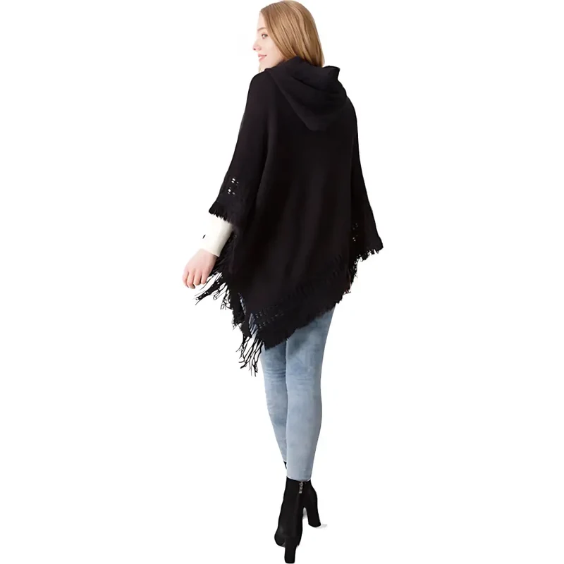 Pull poncho femme hiver