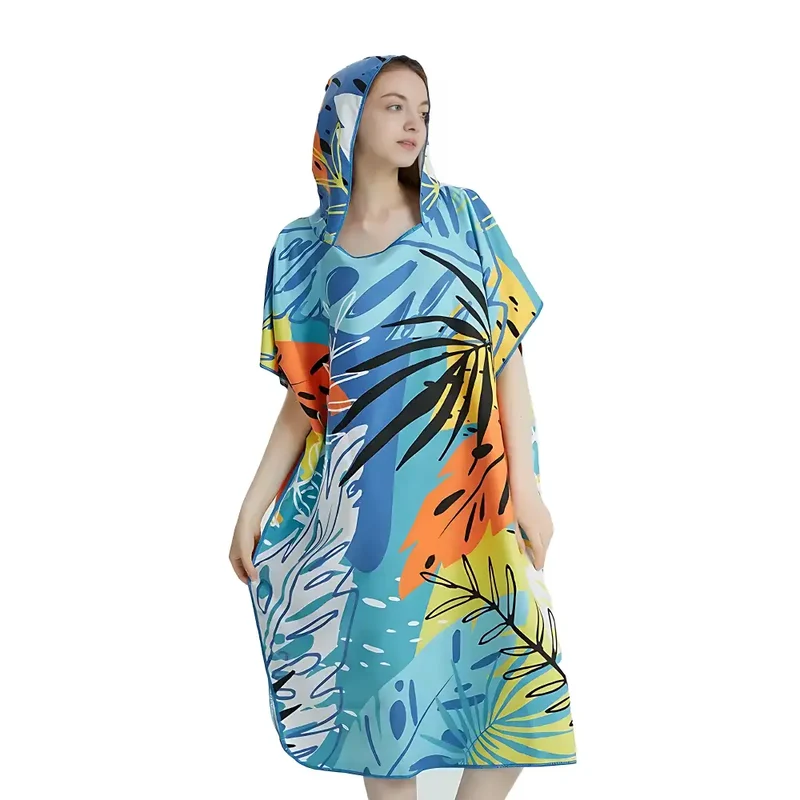 Poncho de plage femme