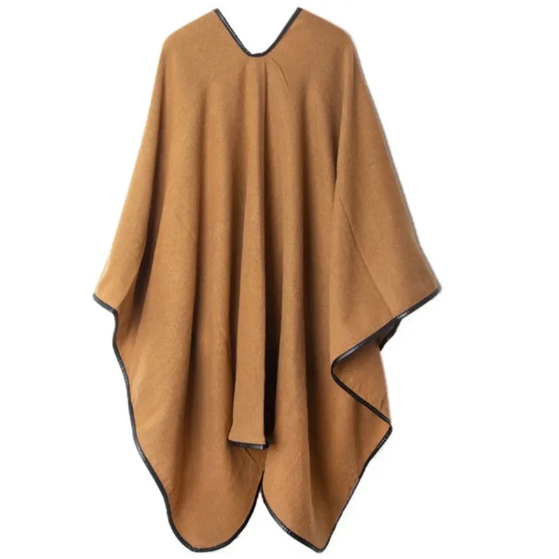 Poncho plaid femme