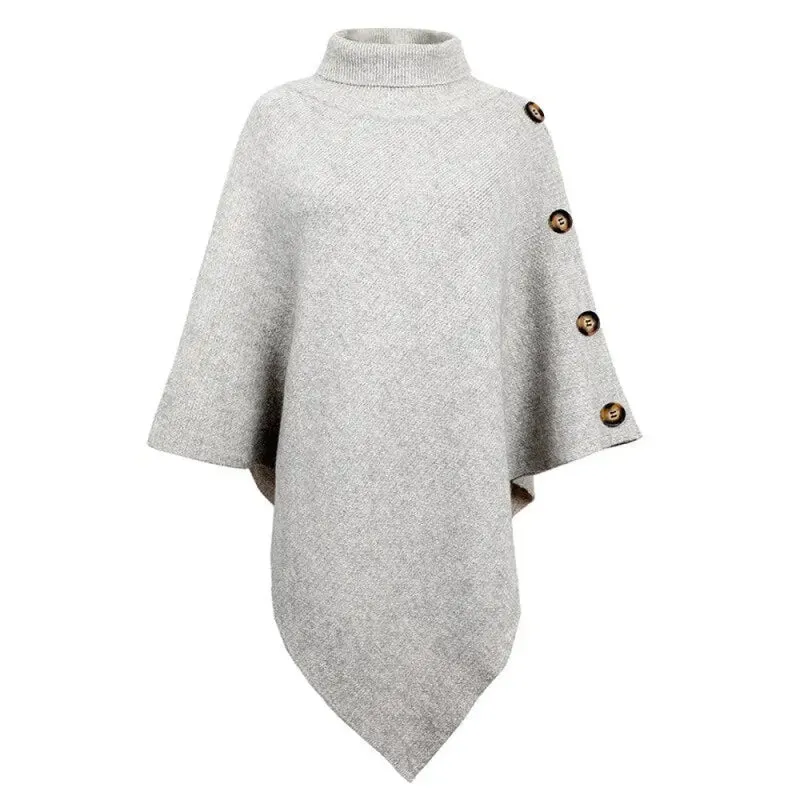 Poncho laine femme tricot