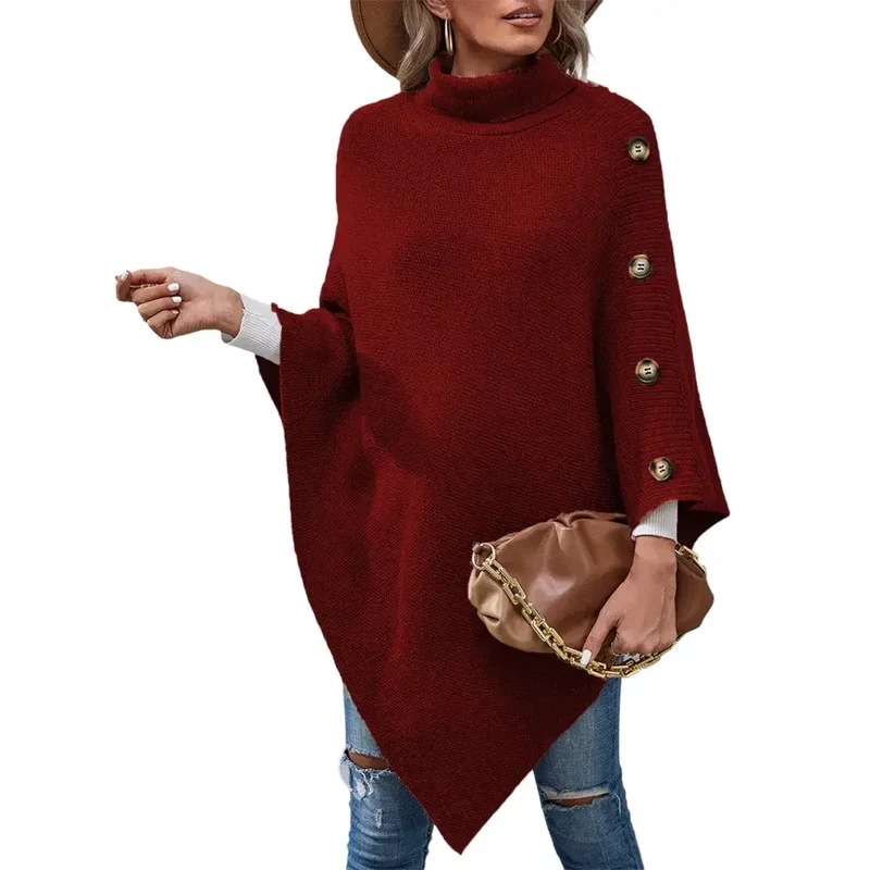 Poncho laine femme tricot