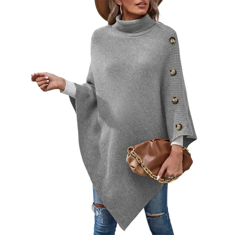 Poncho laine femme tricot