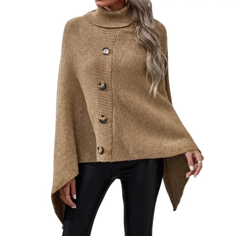 Poncho laine femme tricot