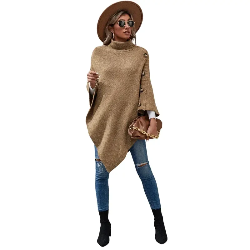 Poncho laine femme tricot