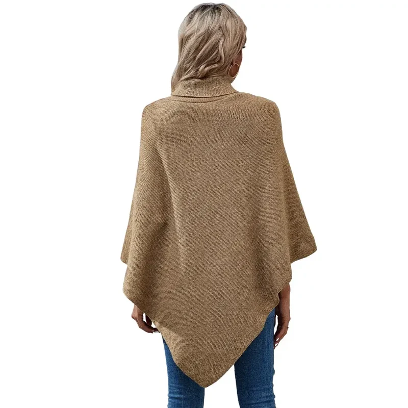 Poncho laine femme tricot