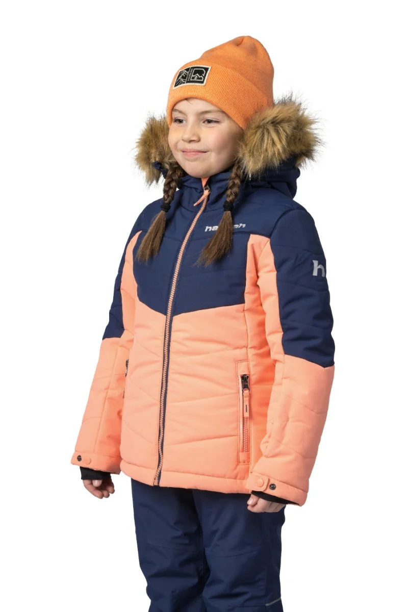 Veste d'hiver / ski avec membrane Resstex 10 000mm, Duratherm High loft pour enfants "Hannah − LEANE JR"