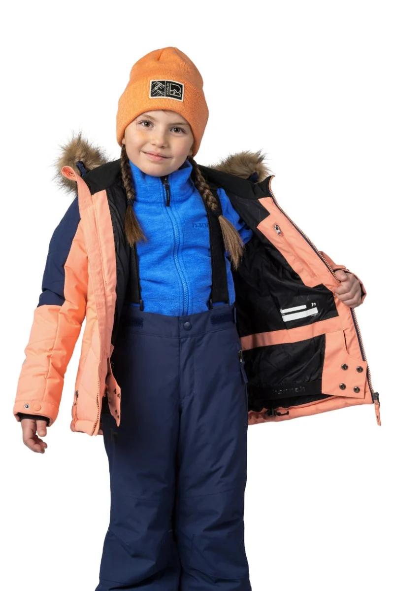 Veste d'hiver / ski avec membrane Resstex 10 000mm, Duratherm High loft pour enfants "Hannah − LEANE JR"