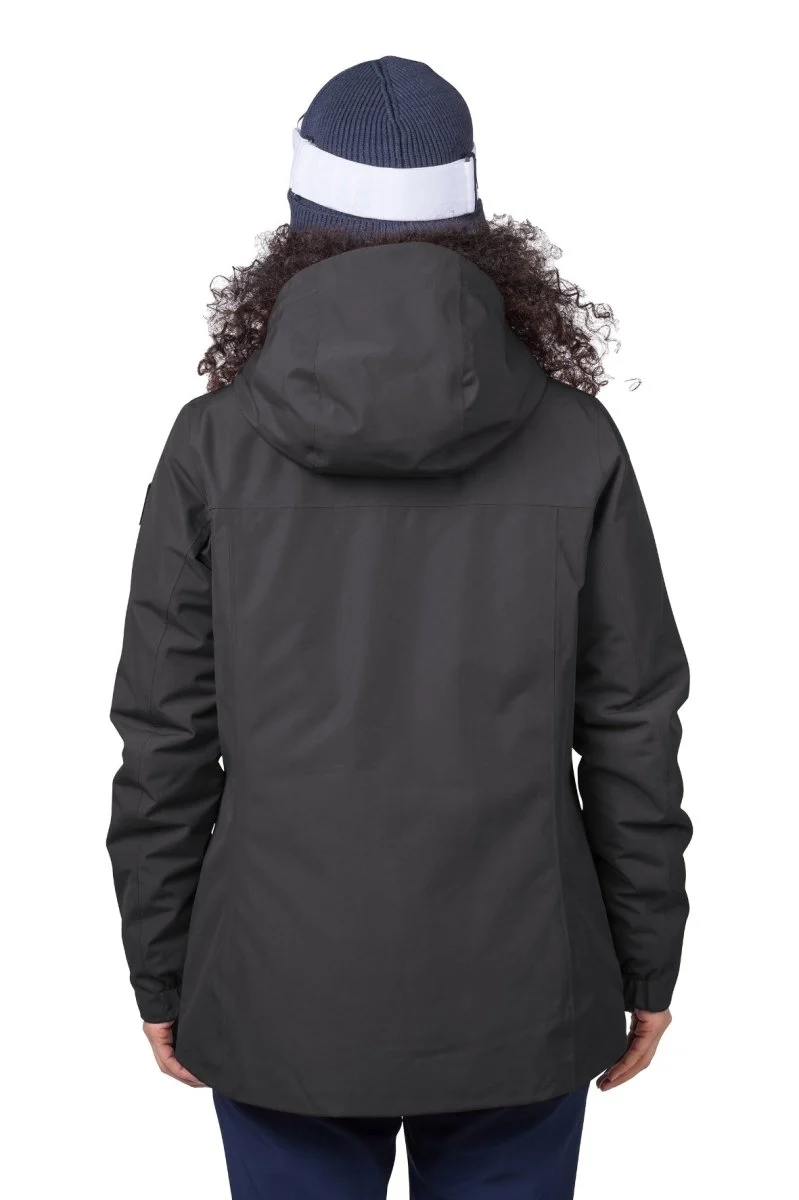 Veste imperméable / Hardhsell de ski avec membrane Resstex & Duratherm classic "Hannah − PEPPER"
