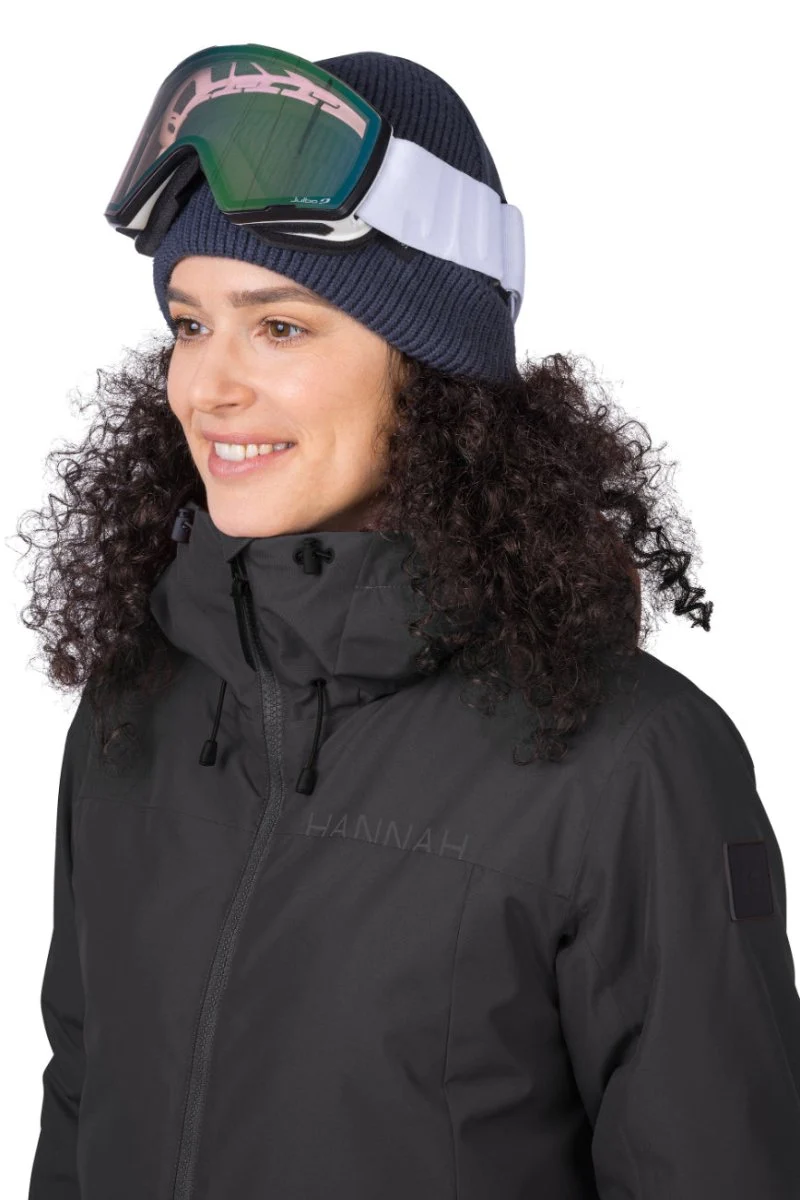 Veste imperméable / Hardhsell de ski avec membrane Resstex & Duratherm classic "Hannah − PEPPER"