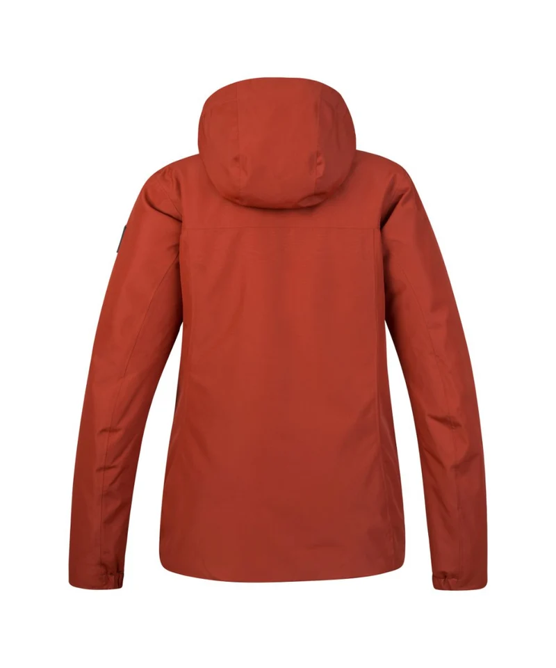 Veste imperméable / Hardhsell de ski avec membrane Resstex & Duratherm classic "Hannah − PEPPER"