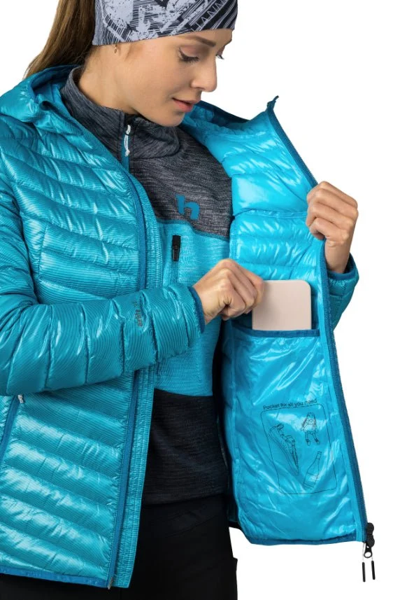 Doudoune en duvet d'oie 750FP certifié bluedesign Airlite DMF, WR "Hannah − ARY"