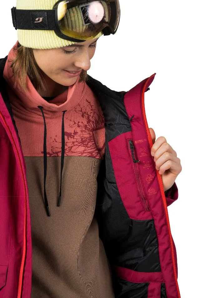 Veste de ski / hardshell montagne pour femme avec membrane Resstex 10 000mm et isolation Duratherm classic "Hannah − MERILA FD"