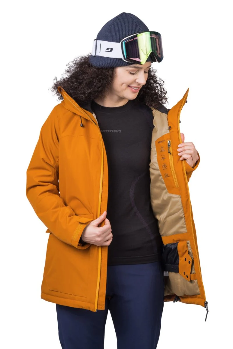 Veste de ski / hardshell montagne pour femme avec membrane Resstex 10 000mm et isolation Duratherm classic "Hannah − MERILA FD"