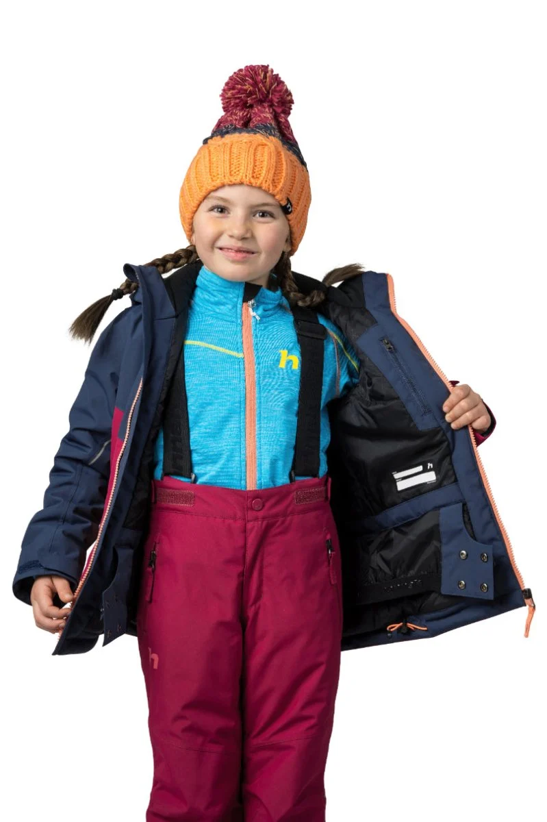 Veste imperméable / Hardhsell de randonnée avec membrane Resstex et isolation Duratherm classic pour enfant "Hannah − KIGALI JR"