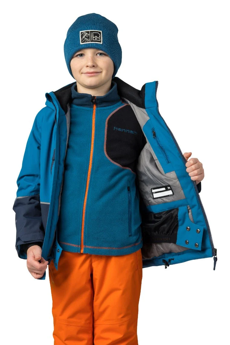Veste imperméable / hardshell de randonnée DWR avec membrane Resstex et Duratherm classic "Hannah − ANAKIN JR"
