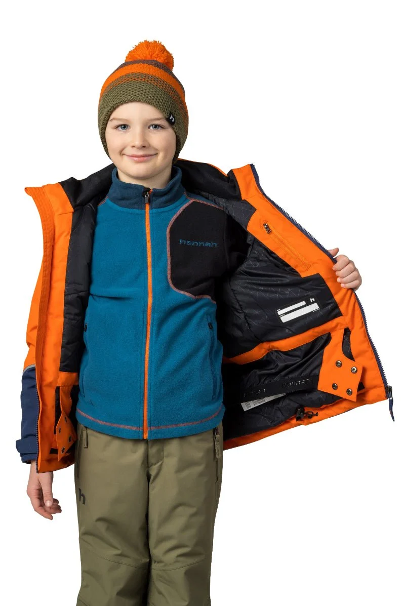 Veste imperméable / hardshell de randonnée DWR avec membrane Resstex et Duratherm classic "Hannah − ANAKIN JR"