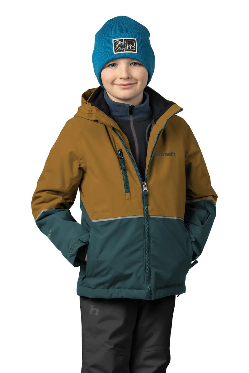 Veste imperméable / hardshell de randonnée DWR avec membrane Resstex et Duratherm classic "Hannah − ANAKIN JR"