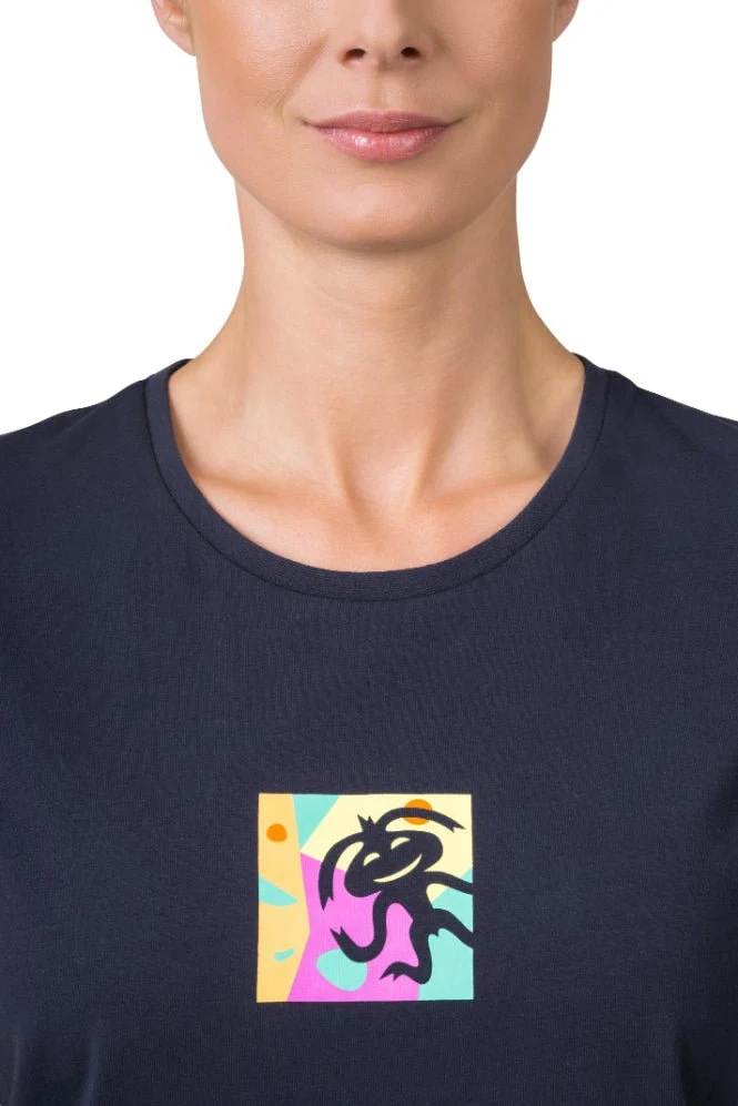 T-shirt de randonnée 95% coton biologique pour femme "Rafiki − MELLO"