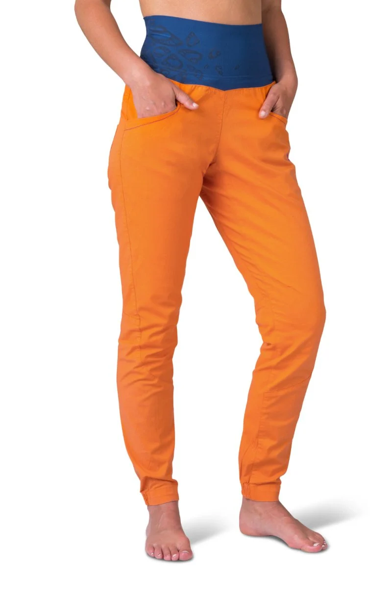 Pantalon de randonnée et d'escalade coupe étroite avec genoux préformés pour femme "Rafiki − MASSONE"