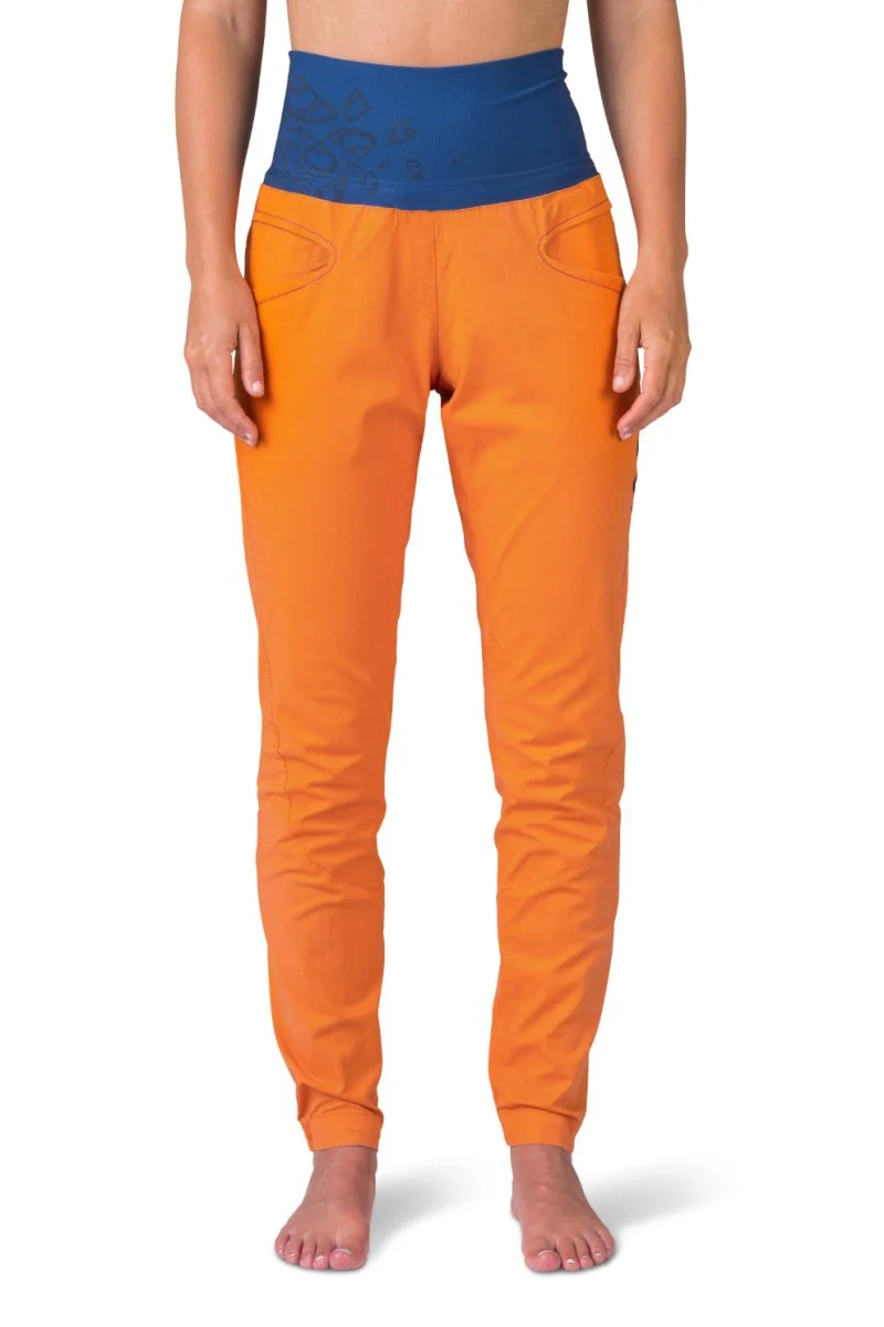 Pantalon de randonnée et d'escalade coupe étroite avec genoux préformés pour femme "Rafiki − MASSONE"