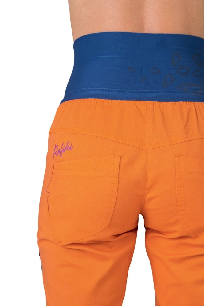 Pantalon de randonnée et d'escalade coupe étroite avec genoux préformés pour femme "Rafiki − MASSONE"