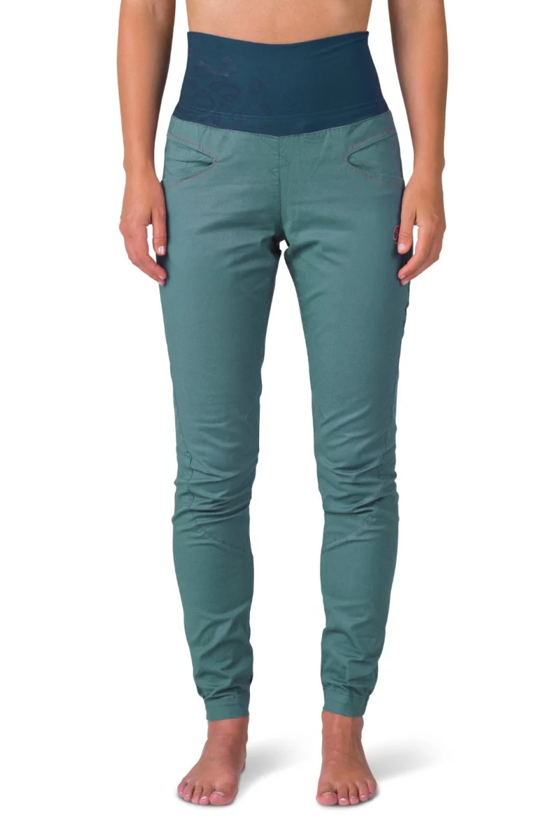 Pantalon de randonnée et d'escalade coupe étroite avec genoux préformés pour femme "Rafiki − MASSONE"