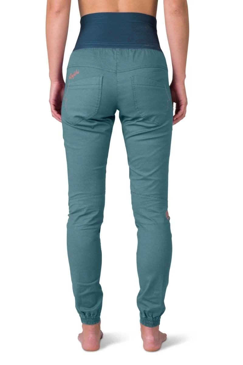 Pantalon de randonnée et d'escalade coupe étroite avec genoux préformés pour femme "Rafiki − MASSONE"