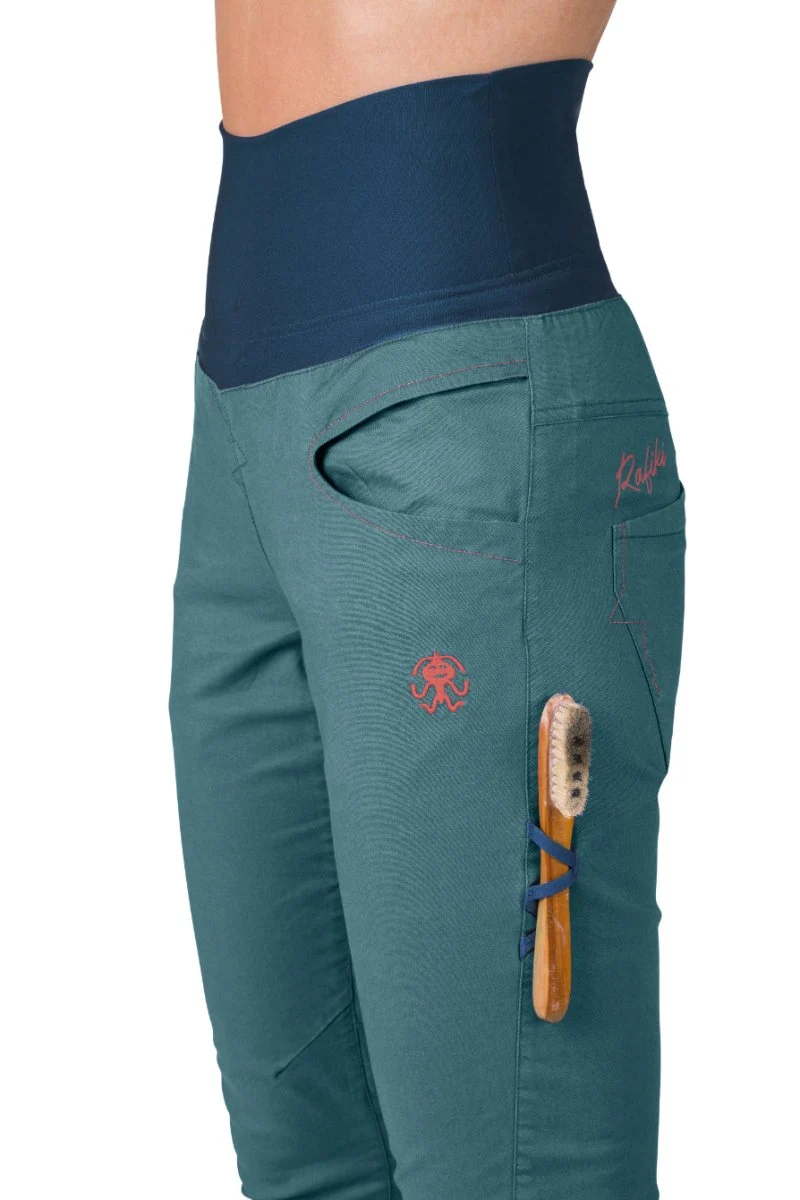 Pantalon de randonnée et d'escalade coupe étroite avec genoux préformés pour femme "Rafiki − MASSONE"